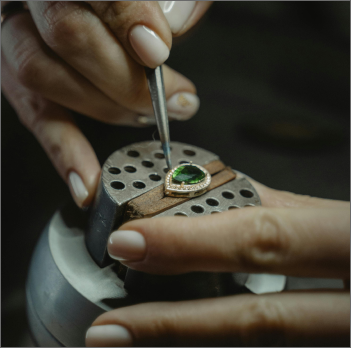 Gemstone setting craftsmanship